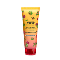 Nykaa Naturals Multani Mitti Haldi & Chandan With Niacinamide Clay Face Wash for all Skin Types (100ml)