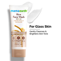 MamaEarth Rice Face Wash With Rice Water & Niacinamide for Glass Skin