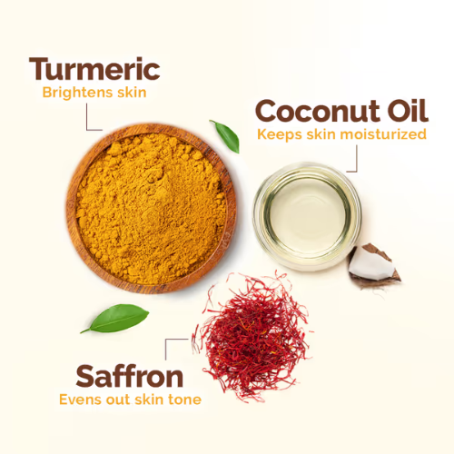 Mama Earth Ubtan Natural Glow Face Wash with Turmeric & Saffron for Tan Removal