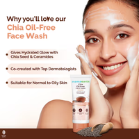 Mama Earth Chia Oil-Free Face Wash with Chia Seed & Ceramides for Hydrated Glow