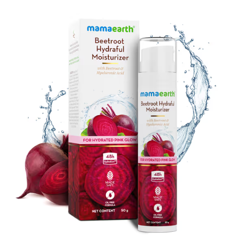 Mama Earth Beetroot Hydraful Moisturizer With Beetroot & Hyaluronic Acid - 50 ml