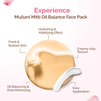 Mama Earth Multani Mitti Oil Balance Face Pack with Multani Mitti & Bulgarian Rose for Normal to Oily Skin - 100 g