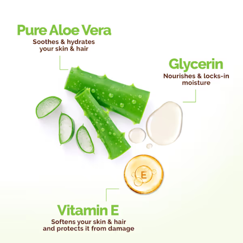 Mama Earth Aloe Vera Gel with 100% Natural Aloe Vera & Vitamin E for Skin & Hair - 150 ml