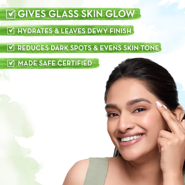 Mama Earth Rice Water Dewy Active Serum With Rice Water & 10% Niacinamide For Glass Skin - 50 ml