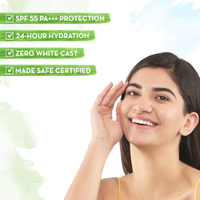 Mama Earth Aloe Vera Sunscreen Face Serum with Aloe Vera & Ashwagandha for UVA & UVB Protection – 30ml