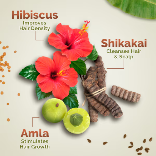 Mama Earth Kerala Thaali Pre-Shampoo Hair Mask with Power of 12 Herbs for Thick & Long Hair – 200g