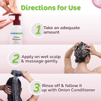 Mama Earth Onion Shampoo with Onion & Plant Keratin for Hair Fall Control & Hair Growth – 180ml