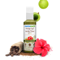 Mamaearth Kerala Thaali Hair Oil with Hibiscus, Bhringraj, Methi Dana & Amla for Thick & Long Hair – 150ml