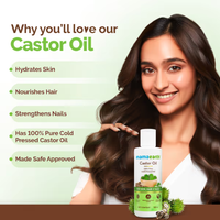 Mama Earth Castor Oil with 100% Pure Cold-Pressed Castor Oil for Skin, Hair & Nails – 150ml