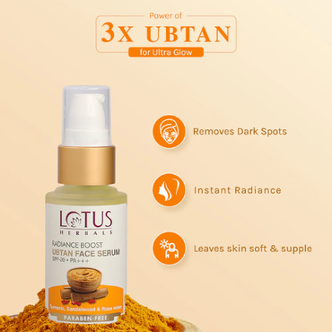 Lotus Radiance Boost Ubtan Face Serum