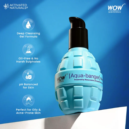 WOW Aqua Banger Face Wash For All Skin Types | 150 ml