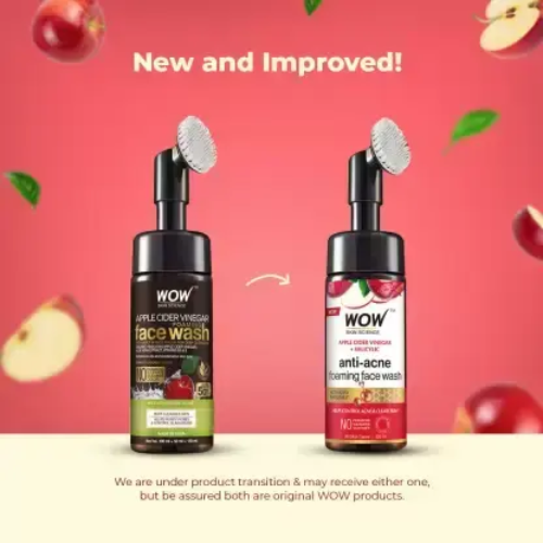 WOW Apple Cider Vinegar Foaming Face Wash | 150 ml