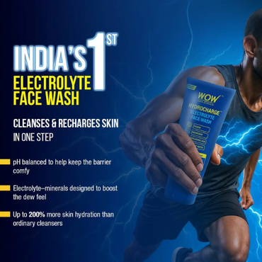 WOW HydroCharge Electrolyte Face Wash | 100 ml