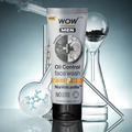 WOW Men Charcoal + Niacinamide Face Wash | Deep-Clean Gel | 100 ml