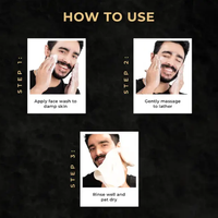 WOW Men Charcoal + Niacinamide Face Wash | Deep-Clean Gel | 100 ml