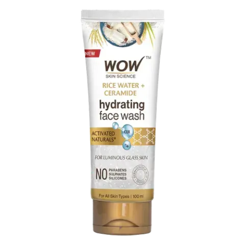 WOW Rice Water & Ceramide Face Wash For Glass Skin | 100 ml