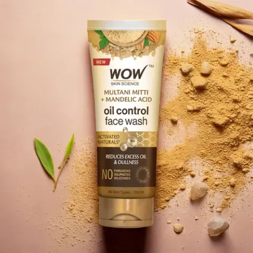 WOW Purifying Multani Mitti Face Wash | Oil-Control & Brightening Gel