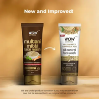 WOW Purifying Multani Mitti Face Wash | Oil-Control & Brightening Gel