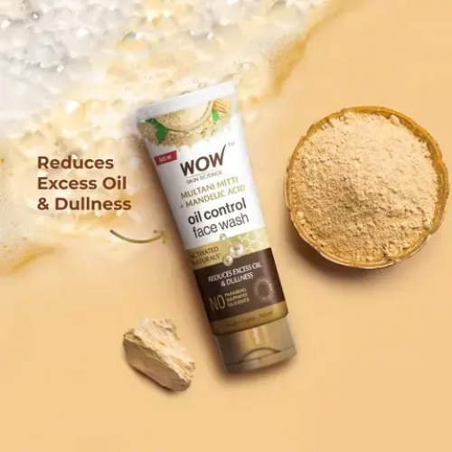 WOW Purifying Multani Mitti Face Wash | Oil-Control & Brightening Gel