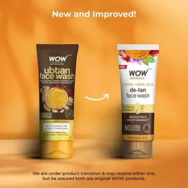 WOW Ubtan Face Wash Tube | 100 ml