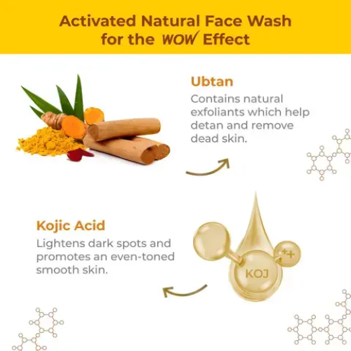 WOW Ubtan Face Wash Tube | 100 ml