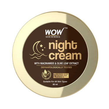 WOW Night Cream With Niacinamide & Olive Leaf Extract | 50 ml