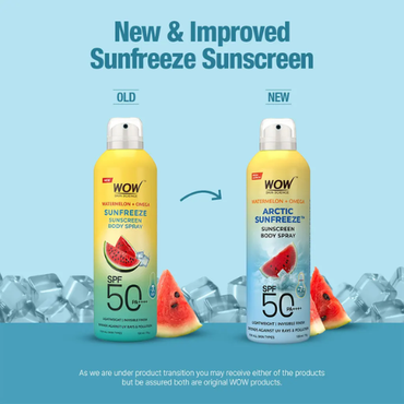 WOW Watermelon Aerosol Sunscreen | Spray | SPF 50 Shield