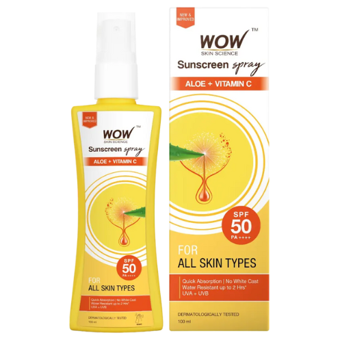 WOW Sunscreen Spray For All Skin Types | SPF 50 PA++++