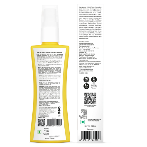 WOW Sunscreen Spray For All Skin Types | SPF 50 PA++++