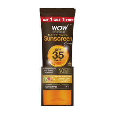 WOW Matte Finish Sunscreen | SPF 35 PA++ | 50 ml
