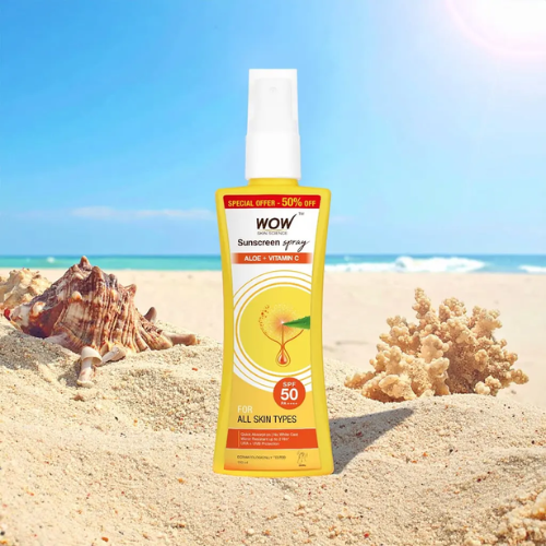 WOW Sunscreen Spray For All Skin Types | SPF 50 PA++++