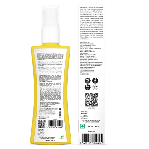 WOW Sunscreen Spray For All Skin Types | SPF 50 PA++++