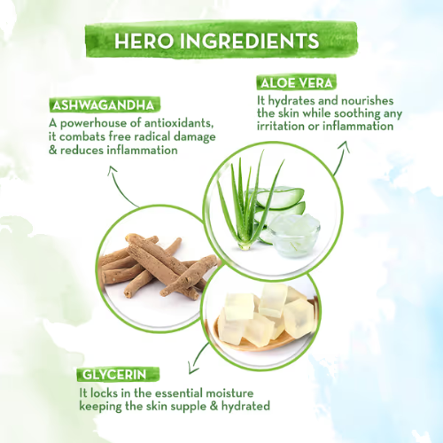 Mama Earth Aloe Vera Gel Moisturizer with Aloe Vera & Ashwagandha for a Youthful Glow - 100 g