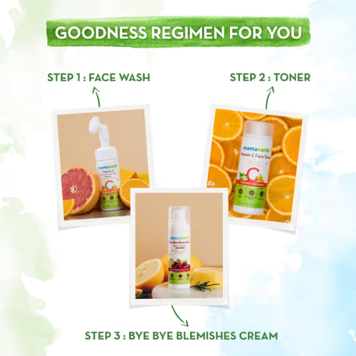 Mama Earth Bye Bye Blemishes Face Cream for Reducing Pigmentation and Blemishes with Mulberry Extract and Vitamin C -30g