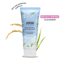 Nykaa Naturals Rice Water & Glycolic Acid Face Wash For Gentle Exfoliation & Glow-For All Skin Types