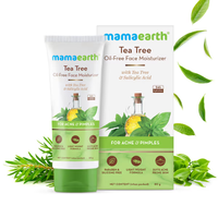Mama Earth Tea Tree Oil-Free Face Moisturizer with Tea Tree and Salicylic Acid for Acne and Pimples - 80 ml