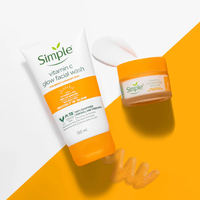 Simple Vitamin C Glow Facial Wash + Moisturising Gel Combo