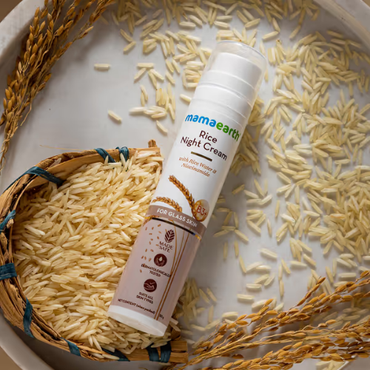 Mama Earth Rice Night Cream With Rice Water & Niacinamide for Glass Skin - 50 g