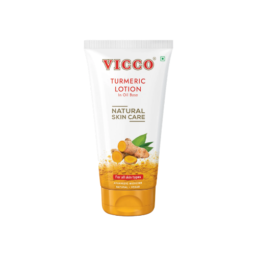 Vicco Turmeric Lotion in Oil Base | Ayurvedic Moisturizing Lotion for Soft & Healthy Skin