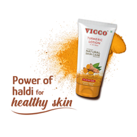 Vicco Turmeric Lotion in Oil Base | Ayurvedic Moisturizing Lotion for Soft & Healthy Skin