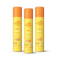 Aqualogica Glow+ Dewy Sunscreen Gel SPF 50+ PA++++ with Papaya & Vitamin C - 50g (Pack of 3)