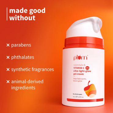 Plum 1% Vitamin C Ultra-Light Glow Boosting Gel Cream with Alpha Arbutin