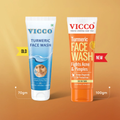 Vicco Turmeric Face Wash | Gentle Ayurvedic Cleanser for Clear & Healthy-Looking Skin