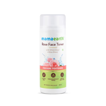 Mama Earth Rose Face Toner with Witch Hazel and Rose Water for Pore Tightening - 200ml