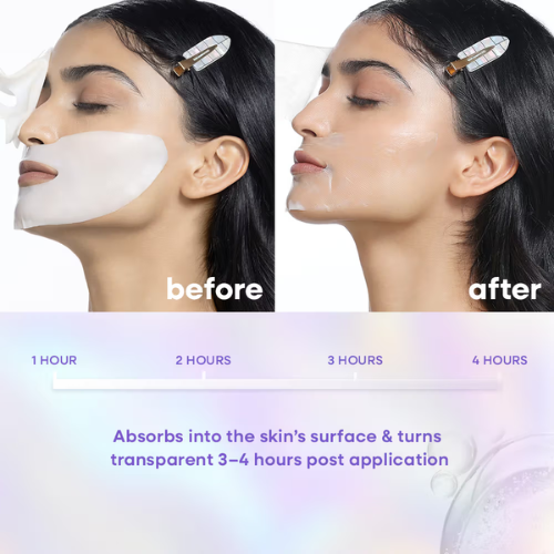 Nykaa Skin Real Collagen Mask – Hydrates, Brightens And Gives Dewy Skin Overnight - Formulated In Korea (34g)