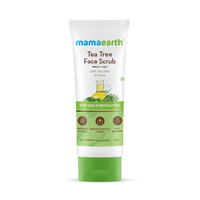 Mama Earth Tea Tree Face Scrub with Tea Tree and Neem for Skin Purification - 100g