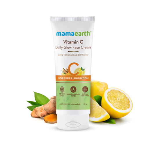 Mama Earth Vitamin C Daily Glow Face Cream With Vitamin C & Turmeric for Skin Illumination