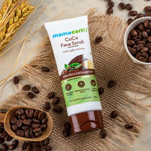 Mama Earth CoCo Face Scrub with Coffee and Cocoa for Rich Exfoliation - 100g