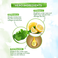 Mama Earth Vitamin C Under Eye Cream with Gotu Kola & Niacinamide – 20ml