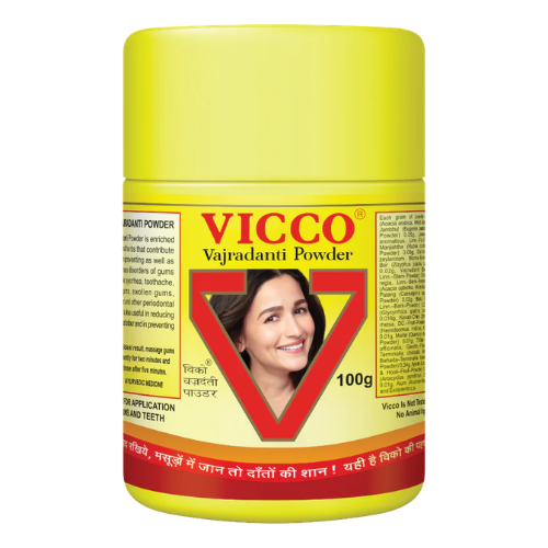 Vicco Vajradanti Powder | Ayurvedic Herbal Tooth Powder for Healthy Teeth & Strong Gums